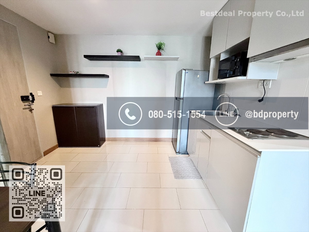 รูป Bestdeal ให้เช่าด่วนราคา 23,000/เดือนเท่านั้น  2 ห้องนอน 55 sqm. เฟอร์นิเจอร์และเครื่องใช้ไฟฟ้าครบพร้อมเข้าอยู่ ใกล้MRT และ เซ็นทรัลพระราม 9  - รูปที่ 14/17