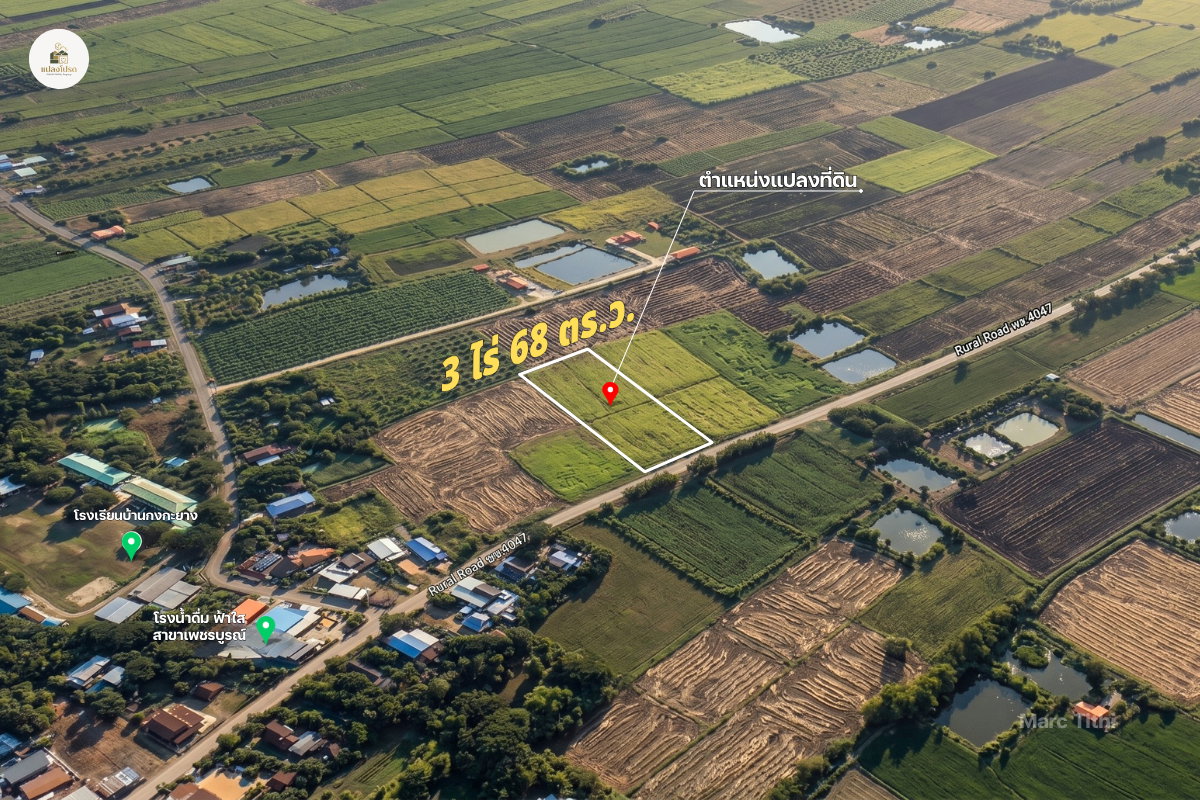 รูป ถูกที่สุด! ขายยกแปลงที่ดินเพชรบูรณ์ 3 ไร่กว่า ติดถนนหลัก ใกล้เมือง แค่ไร่ละ 470,000.- โฉนดครุฑแดงพร้อมโอน - รูปที่ 1/14