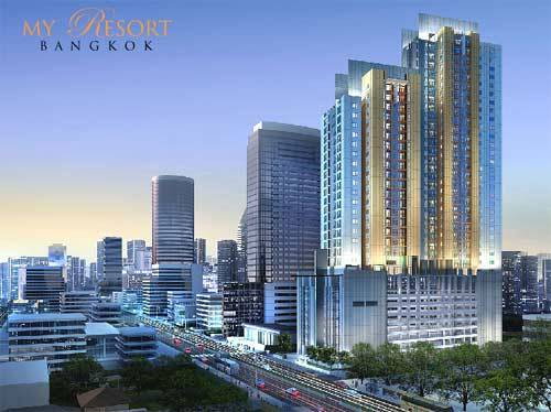 รูป ให้เช่าคอนโด My Resort Bangkok (67.62 ตร.ม.) 2 นอน 1 น้ำ ใกล้ MRT เพชรบุรี - รูปที่ 1/37