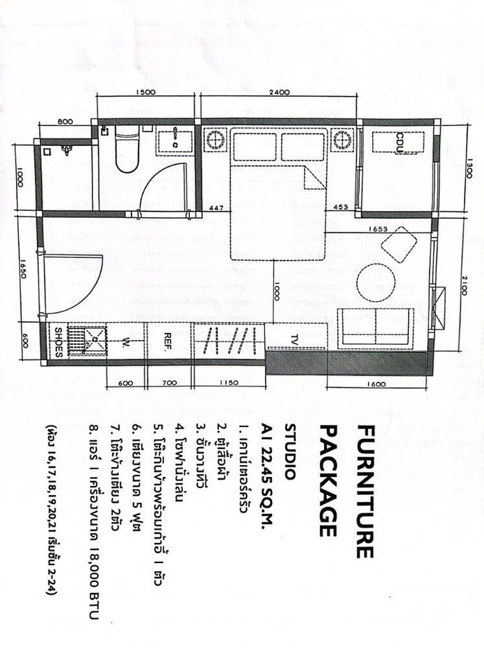 picture Studio Condo at Chapter One Shine Bangpo near MRT Bang Pho (ID 1268668) - 15/16