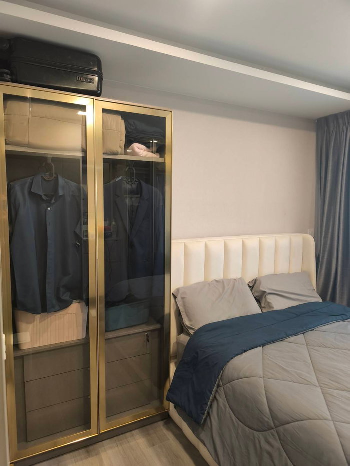 รูป ให้เช่า The politan breeze ชั้น 8 ขนาด 30 ตร.ม. แบบ 1 ห้องนอนแยก แต่งสวย ครบพร้อมอยู่ - รูปที่ 4/12