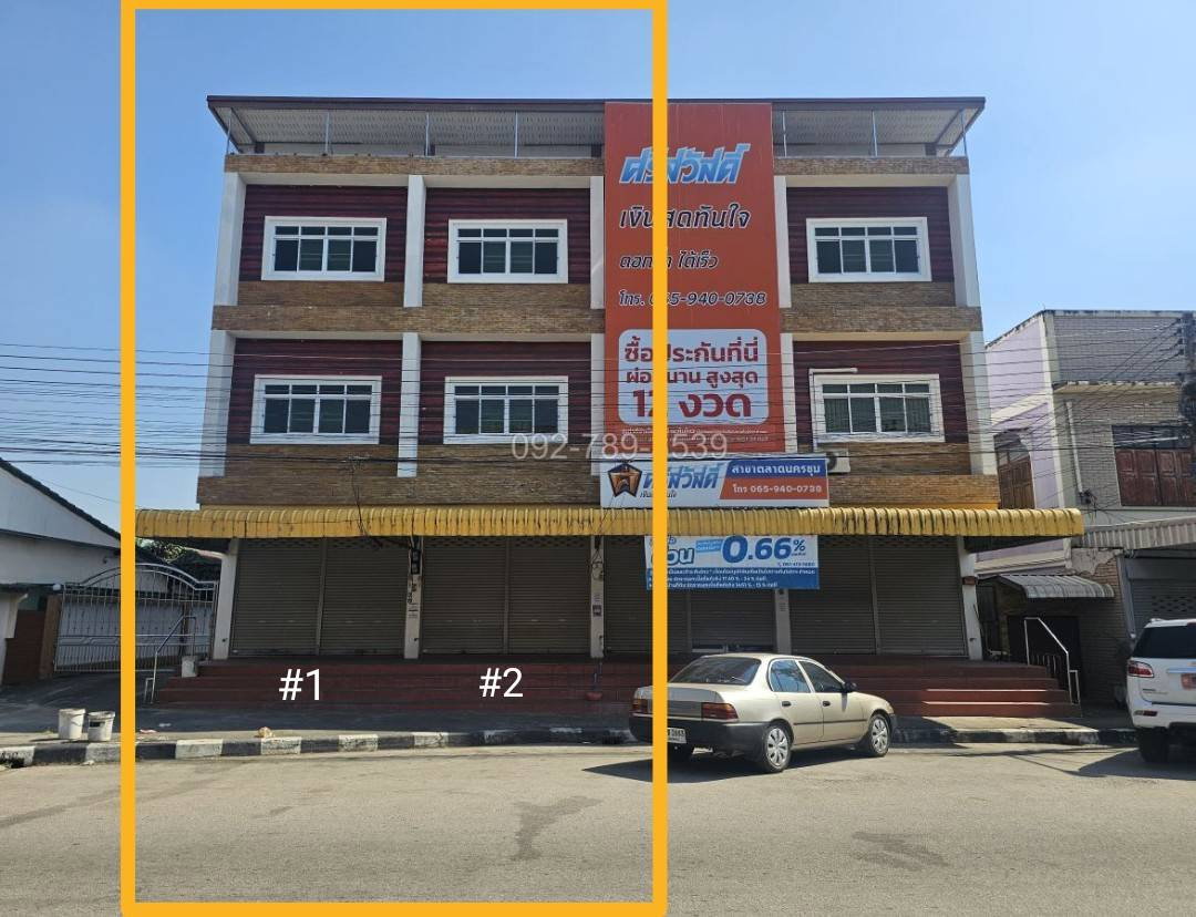 รูป ให้เช่าตึกแถวกำแพงเพชร 3 ชั้น ใจกลางตลาดนครชุม - รูปที่ 1/20