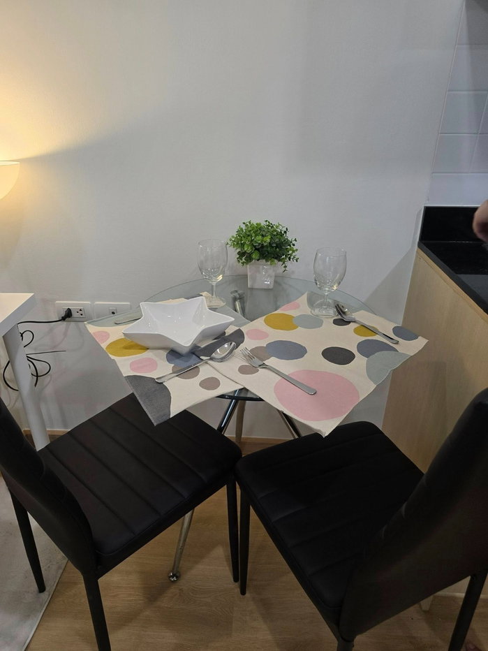 picture Condo for RENT : Ideo Ratchada Huaykwai condo 𝐒𝐢𝐳𝐞 : 26 sqm. 𝐓𝐲𝐩𝐞 : Studio 1 Bath /1 Bath 𝐅𝐥𝐨𝐨𝐫 : 12th - 9/12