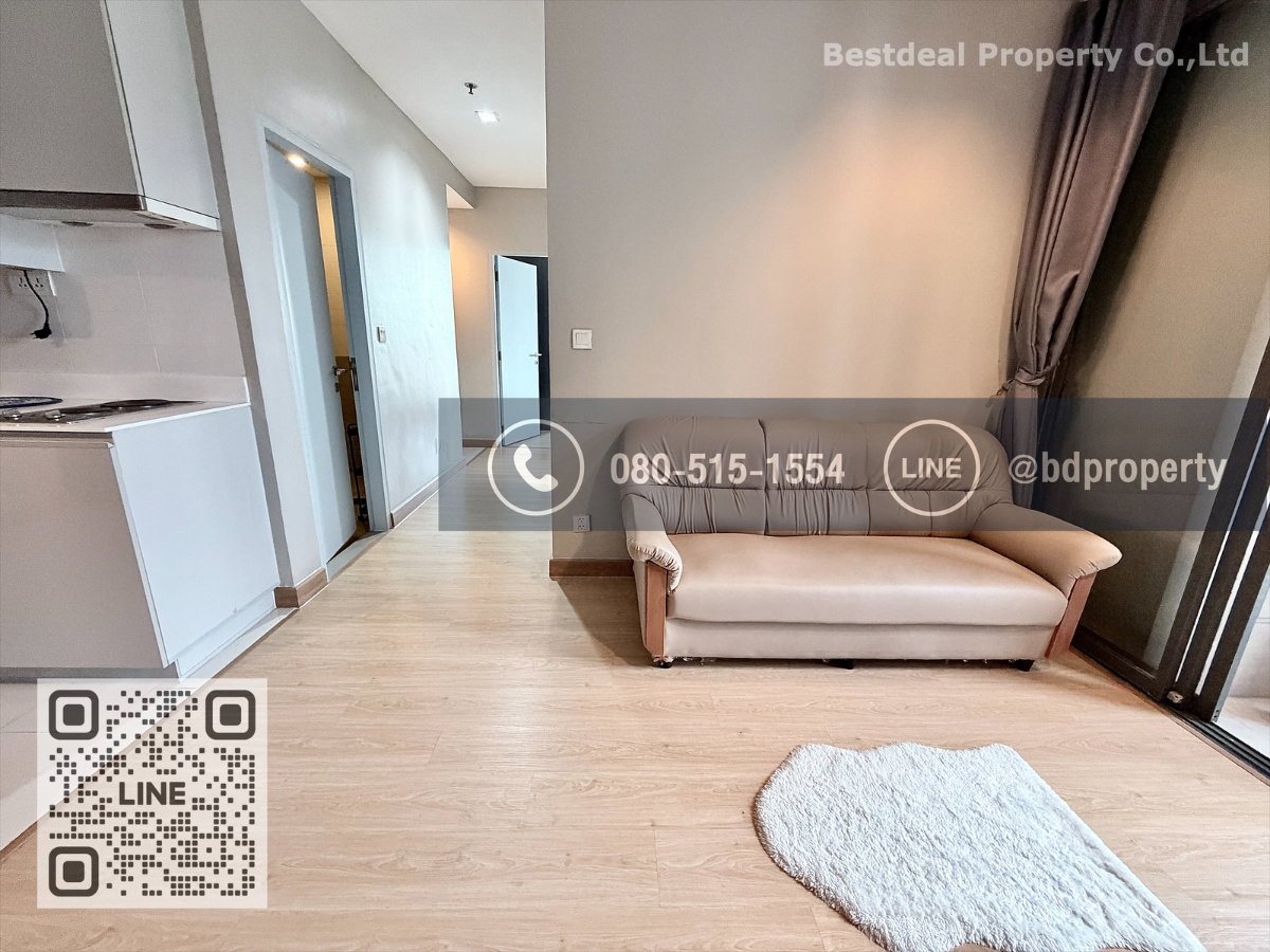 รูป Bestdeal ให้เช่าด่วนราคา 23,000/เดือนเท่านั้น  2 ห้องนอน 55 sqm. เฟอร์นิเจอร์และเครื่องใช้ไฟฟ้าครบพร้อมเข้าอยู่ ใกล้MRT และ เซ็นทรัลพระราม 9  - รูปที่ 4/17