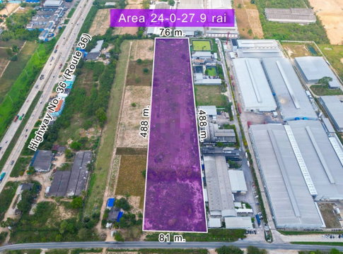 ที่ดินอุตสาหกรรม ผังสีม่วงลายจุดขาว – นิคมพัฒนา ระยอง