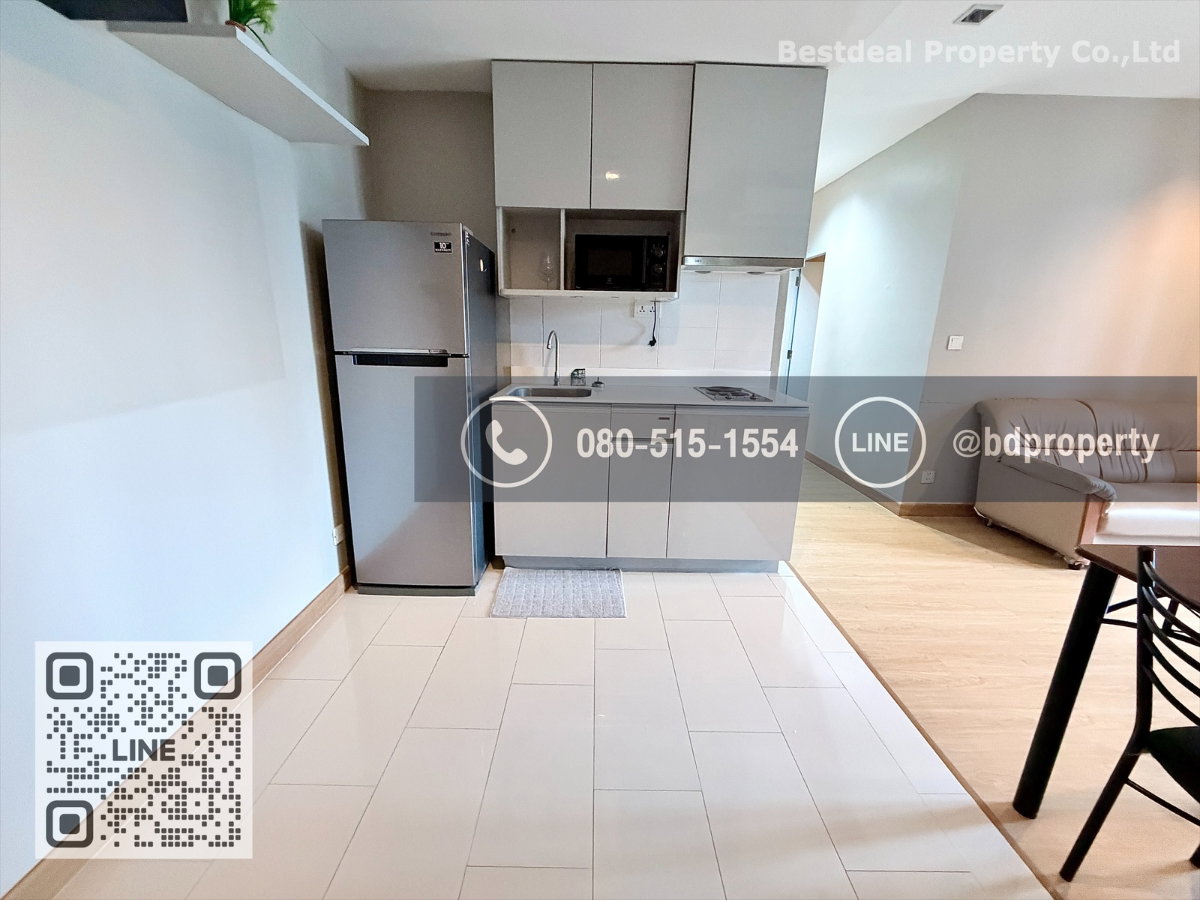 รูป Bestdeal ให้เช่าด่วนราคา 23,000/เดือนเท่านั้น  2 ห้องนอน 55 sqm. เฟอร์นิเจอร์และเครื่องใช้ไฟฟ้าครบพร้อมเข้าอยู่ ใกล้MRT และ เซ็นทรัลพระราม 9  - รูปที่ 13/17