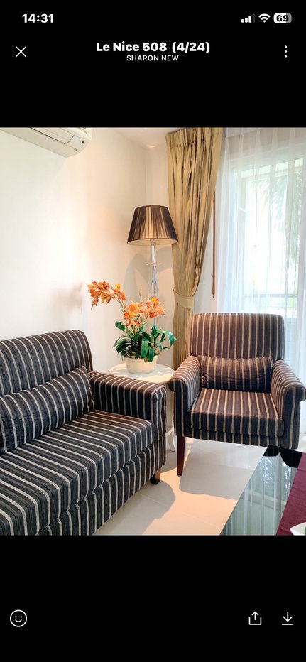 รูป Available for rent! Le Nice Ekamai. A Cozy 2 Bedroom with 65 sqm. Fully furnished ready to move in. - รูปที่ 4/15