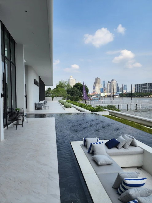 รูป ห้องวิวเอเชียทีค เห็นพลุทั้งปี | เฟอร์ครบ พร้อมอยู่ | ใกล้ ICONSIAM และ BTS กรุงธนบุรี | 15,000 บาท/เดือน - รูปที่ 24/42