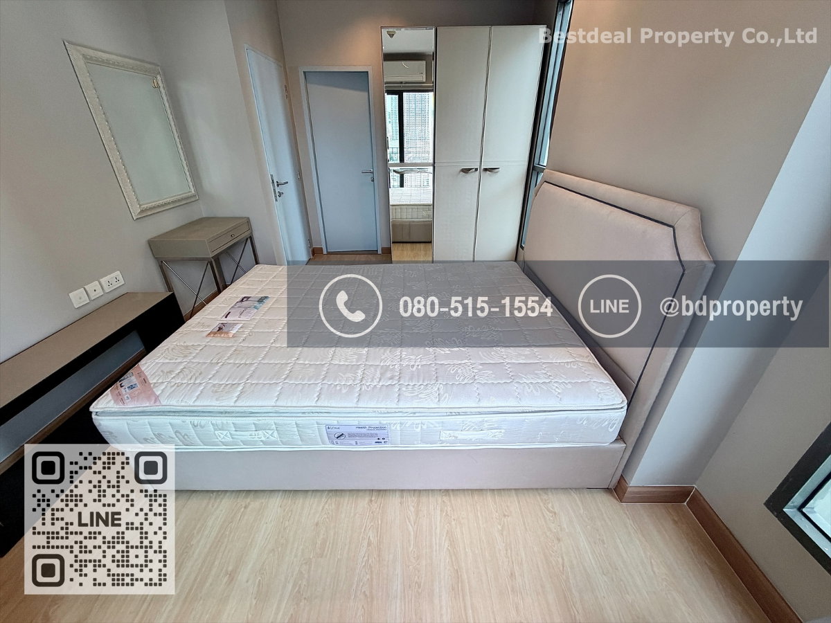 รูป Bestdeal ให้เช่าด่วนราคา 23,000/เดือนเท่านั้น  2 ห้องนอน 55 sqm. เฟอร์นิเจอร์และเครื่องใช้ไฟฟ้าครบพร้อมเข้าอยู่ ใกล้MRT และ เซ็นทรัลพระราม 9  - รูปที่ 7/17