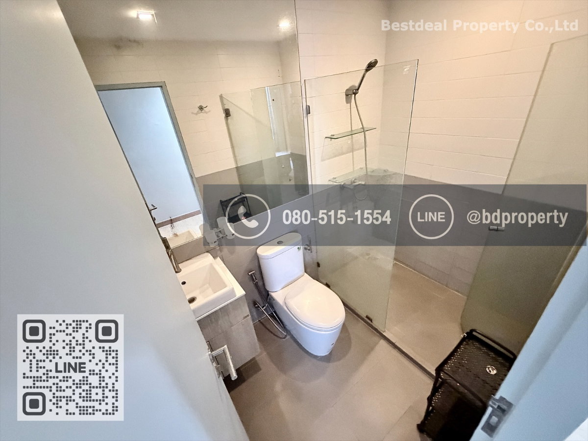 รูป Bestdeal ให้เช่าด่วนราคา 23,000/เดือนเท่านั้น  2 ห้องนอน 55 sqm. เฟอร์นิเจอร์และเครื่องใช้ไฟฟ้าครบพร้อมเข้าอยู่ ใกล้MRT และ เซ็นทรัลพระราม 9  - รูปที่ 15/17