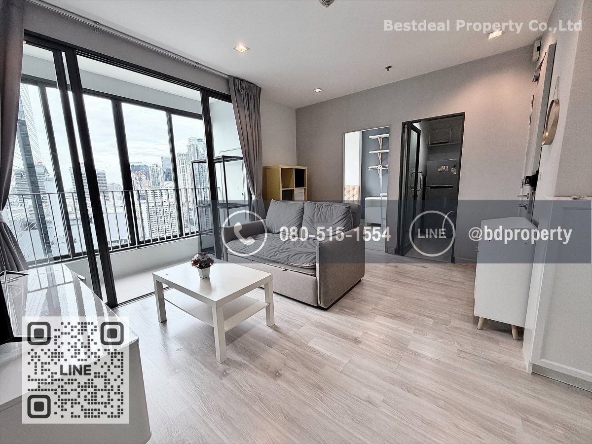 รูป Bestdeal ให้เช่าด่วน!!! 2 ห้องนอน ราคา 22,000 บาท/เดือน ห้องสวย Fully Furnished พร้อมเข้าอยู่ "IDEO MOBI RAMA 9" ใกล้MRTและเซ็นทรัลพระราม 9 - รูปที่ 4/16