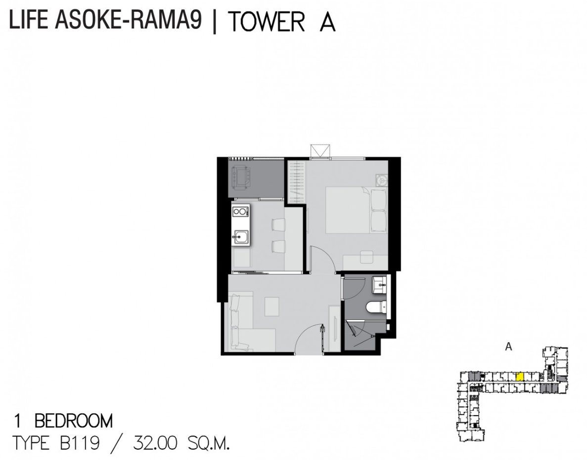 รูป 🏢 ขายคอนโด : Life Asoke - Rama 9 (ไลฟ์ อโศก - พระราม 9)   รหัสทรัพย์ | 📌LNP-C13530  - รูปที่ 9/19