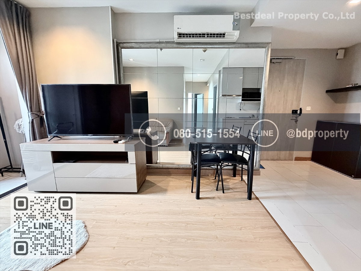 รูป Bestdeal ให้เช่าด่วนราคา 23,000/เดือนเท่านั้น  2 ห้องนอน 55 sqm. เฟอร์นิเจอร์และเครื่องใช้ไฟฟ้าครบพร้อมเข้าอยู่ ใกล้MRT และ เซ็นทรัลพระราม 9  - รูปที่ 2/17