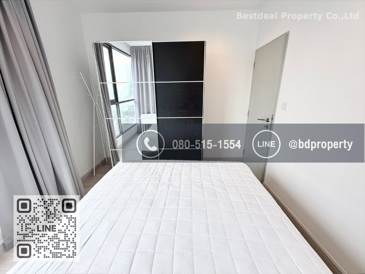 รูป Bestdeal ให้เช่าด่วน!!! 2 ห้องนอน ราคา 22,000 บาท/เดือน ห้องสวย Fully Furnished พร้อมเข้าอยู่ "IDEO MOBI RAMA 9" ใกล้MRTและเซ็นทรัลพระราม 9 - รูปที่ 8/16