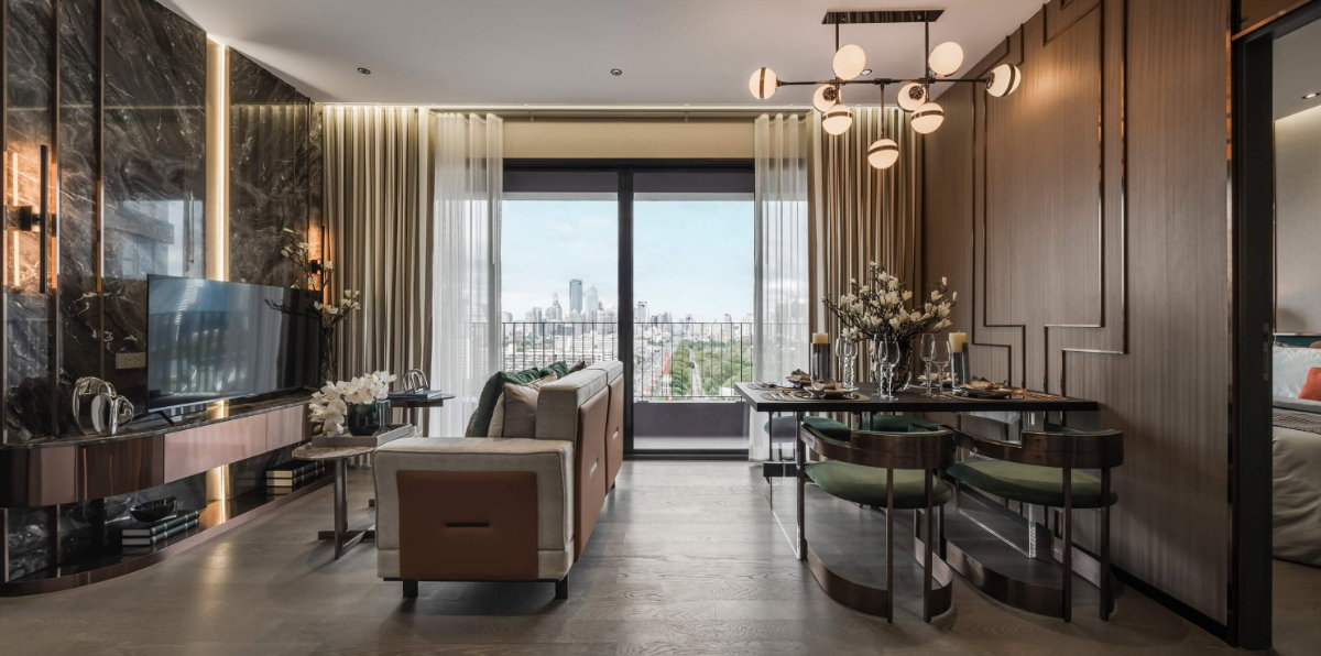 รูป Coco Parc 2 ห้องนอน Combine ห้องไซด์ใหญ่ วิวสวนเบญ - รูปที่ 2/7