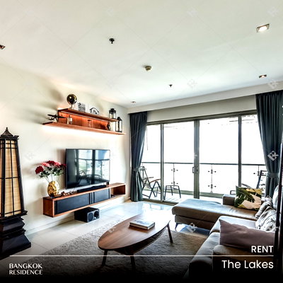 คอนโดให้เช่า : เช่าคอนโด 💎 The Lakes 2นอน 173ตร.ม. 110k 🏞️🌳 ยูนิตมุมสวย วิวสวนเบญ เฟอร์ครบ  