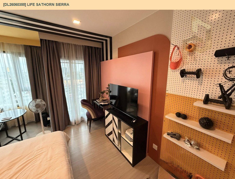 รูป DL26060355 ให้เช่าคอนโด ไลฟ์ สาทร เซียร์รา (Life Sathorn Sierra) ใกล้ BTS ตลาดพลู พร้อมเข้าอยู่ โทรด่วน 0638692663 LineID @952jdxxk - รูปที่ 4/8