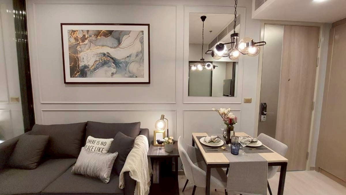picture Condo for RENT : One 9 Five 𝐒𝐢𝐳𝐞 : 36 sqm. 1 Bed /1 Bath / City View 𝐅𝐥𝐨𝐨𝐫 : 31st Building : B Fully furnished - 5/11