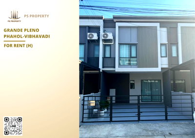 Townhouses for rent Pathumthani : Townhouse for rent ✨ Grande Pleno Phahol-Vibhavadi ✨ 3 bedrooms, 2 bathrooms, fully furnished and equipped with appliances.