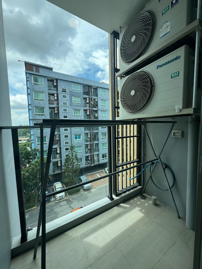 รูป ให้เช่า ริลล์ คอนโด รังสิต  Rill Condo เฟอร์ไฟฟ้าครบ มีฮู้ดดูดควัน ใกล้สถานศึกษา เเละติดรถไฟฟ้า  - รูปที่ 15/17