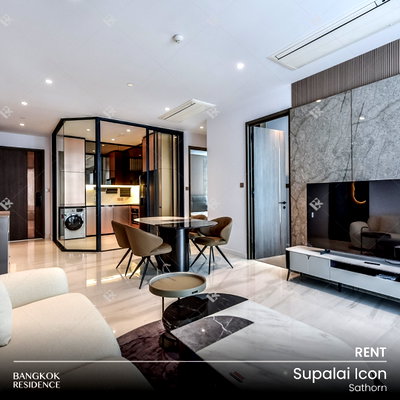 คอนโดให้เช่า : เช่าคอนโด 💎 Supalai Icon Sathorn 3นอน 110ตรม 115k 🌊 ห้องกว้าง วิวเมือง & สระน้ำ ใกล้ BTS ช่องนนทรี  