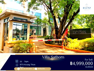 ขายคอนโด : ✨ วิวโค้งน้ำเจ้าพระยาแบบไม่ต้องจ่ายราคาหลักร้อยล้าน Villa Sathorn ชั้นสูง วิวโล่ง เห็นพลุไอคอนสยามได้จากระเบียงห้อง 🎉