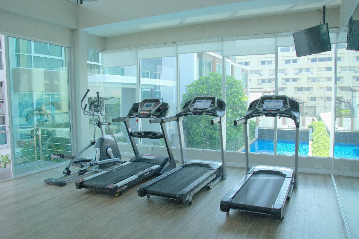 รูป คอนโด ให้เช่า ใกล้ รพ. เชียงใหม่ เพียง 300 ม.ห้องมุม 34 ตรม. วิวสนามกอล์ฟ เฟอร์ครบ พร้อมอยู่ฟิตเนส สระว่ายน้ำ @One Plus สวนดอก 5  - รูปที่ 15/17