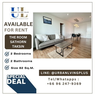 รูปภาพ ( UL2606053 ) ✨Tel/Line 096-2479369✨FOR RENT The Room Sathorn - Taksin 2 bedrooms 2 Bathrooms Size 82 Sq.M., High Floor, Nice room