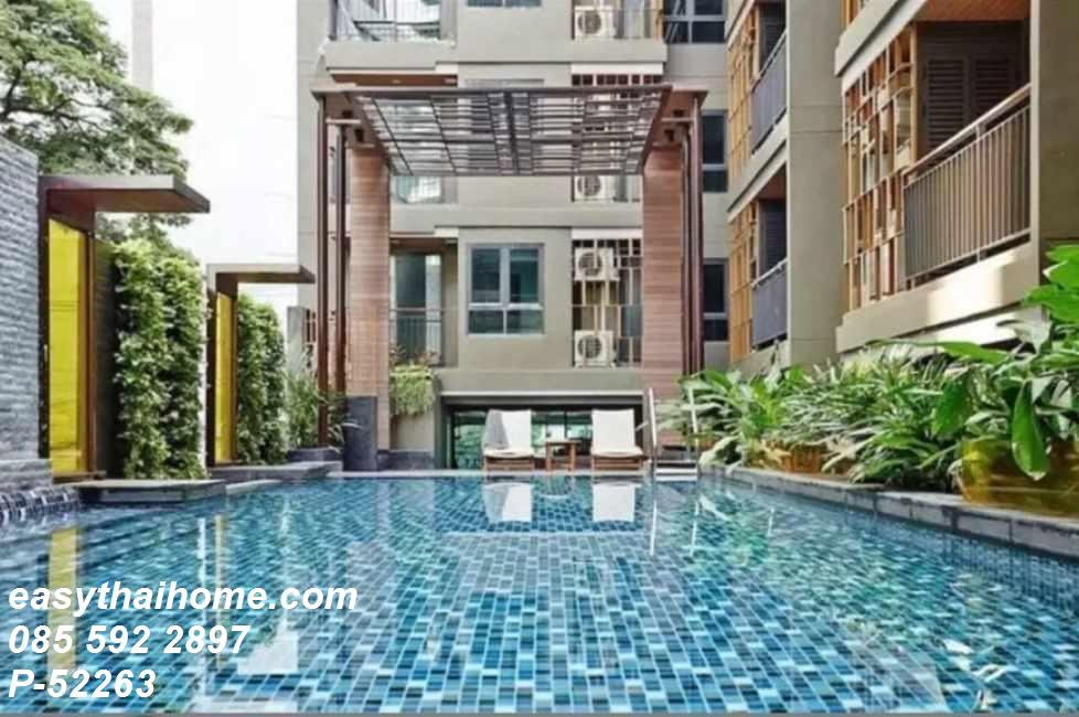 รูป P-52263 — ให้เช่าคอนโด ชั้น 3 Mirage Sukhumvit 27 ขนาด 2 นอน 1 น้ำ วิวสระว่ายน้ำ ใกล้ BTS อโศก และ MRT สุขุมวิท 085-592-2897 Line: @easythaihome - รูปที่ 7/14