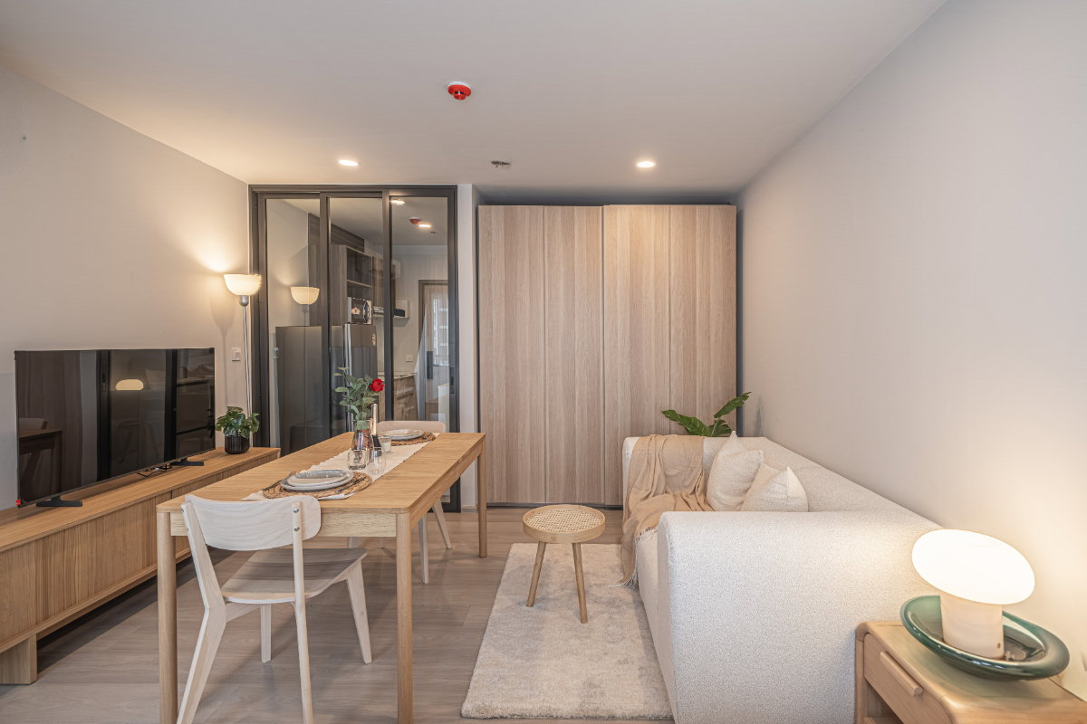 picture For rent ✨Aspire Onnut Station✨ Studio, size 27 sq m beautiful view💕😍 near BTS On Nut🚅 - 1/8