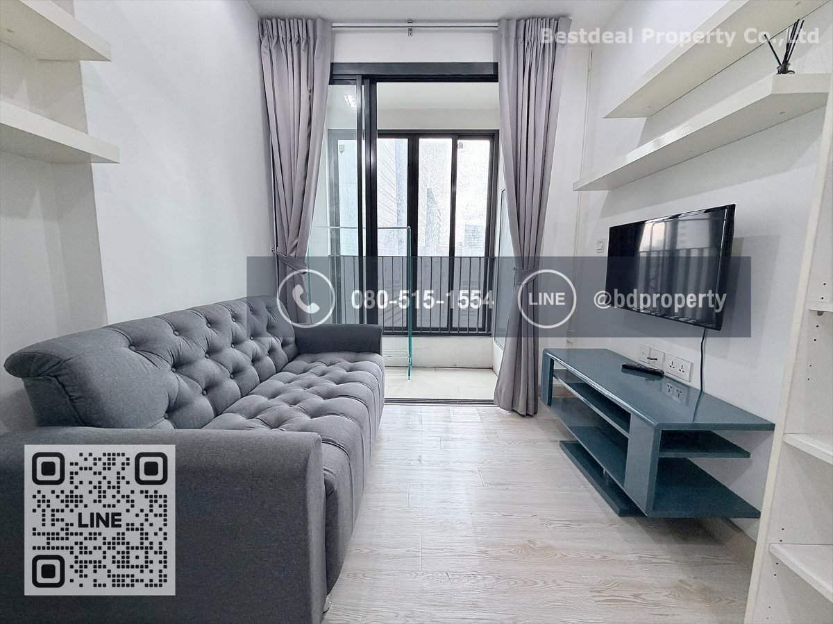 รูป Bestdeal ให้เช่า 1 ห้องนอน 31ตรม.ราคา 16,000/เดือนเท่านั้น เฟอร์นิเจอร์และเครื่องใช้ไฟฟ้าครบ“IDEO MOBI RAMA 9” ใกล้MRT และ เซ็นทรัลพระราม 9 - รูปที่ 3/13