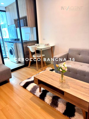 Condos for rent : For Rent Condo CEROCCO BANGNA 36 Building C, Floor 4,1 bed room, Room size  sqm