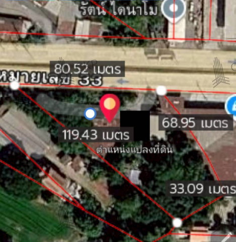รูป ขาย ที่ดินเปล่า ติดถนน พื้นที่ 2 ไร่ 304 ตร.วา หน้ากว้าง 81 เมตร ทำโฮมสเตย์หรือรีสอร์ทได้ | รหัส 93307 - รูปที่ 10/10