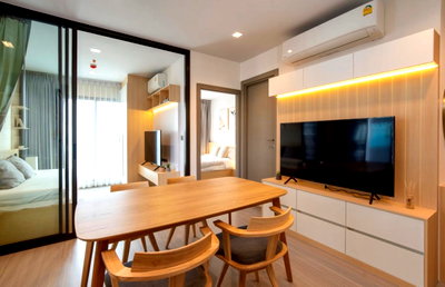 คอนโดให้เช่า : Life asoke rama9 ☎️2 bed 1 bath ‼️25k/month ‼️38 floor NOW AVAILABLE 🔆✅