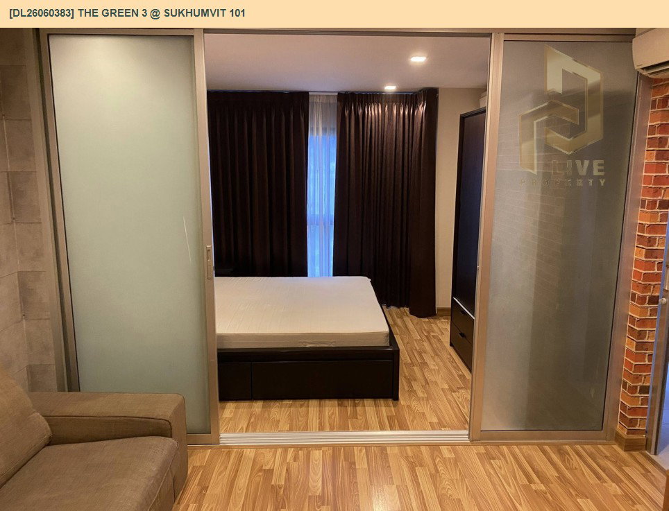รูป DL26060383 ให้เช่าคอนโด เดอะ กรีน 3 แอท สุขุมวิท 101 (The Green 3 @ Sukhumvit 101) ใกล้ BTS ปุณณวิธี พร้อมเข้าอยู่ โทรด่วน 0614453194 LineID @952jdxxk - รูปที่ 4/11