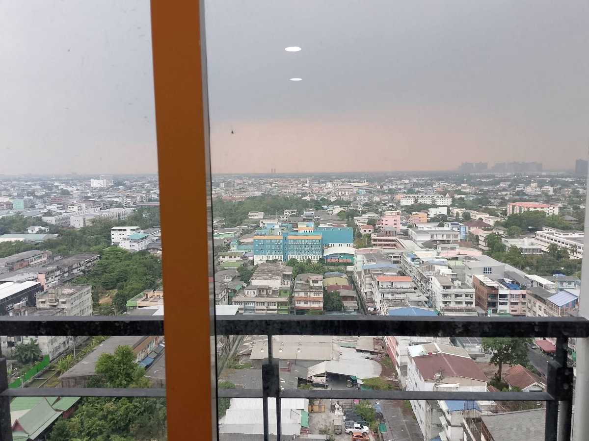 รูป (TT240)เช่าคอนโด Bangkok Horizon Ratchada-Thapra(แบงค์คอก ฮอไรซอน รัชดา-ท่าพระ)ชั้น18 32ตร.ม 1นอน 1ห้องน้ำ จอดรถและมอเตอร์ไซค์ได้ 1 คัน ใกล้BTSตลาดพลู - รูปที่ 9/15