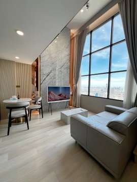 🌆 Duplex หรูชั้น 34 วิวเมืองเปิดโล่งไม่บล็อกวิว | KnightsBridge Prime Sathorn ใกล้ BTS ช่องนนทรี