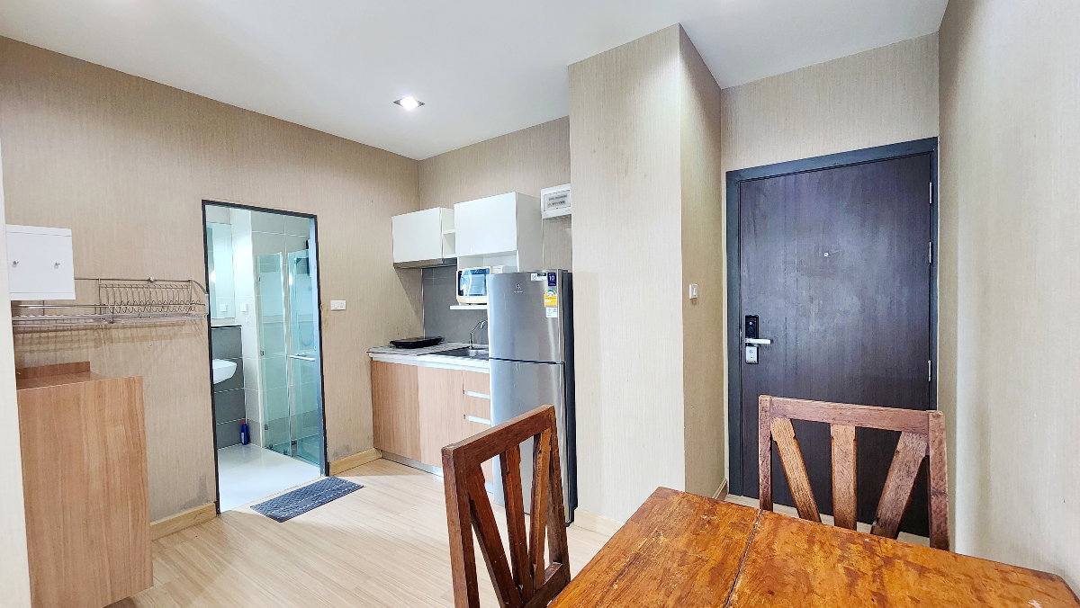 รูป คอนโด ให้เช่า ใกล้ รพ. เชียงใหม่ เพียง 300 ม.ห้องมุม 34 ตรม. วิวสนามกอล์ฟ เฟอร์ครบ พร้อมอยู่ฟิตเนส สระว่ายน้ำ @One Plus สวนดอก 5  - รูปที่ 12/17