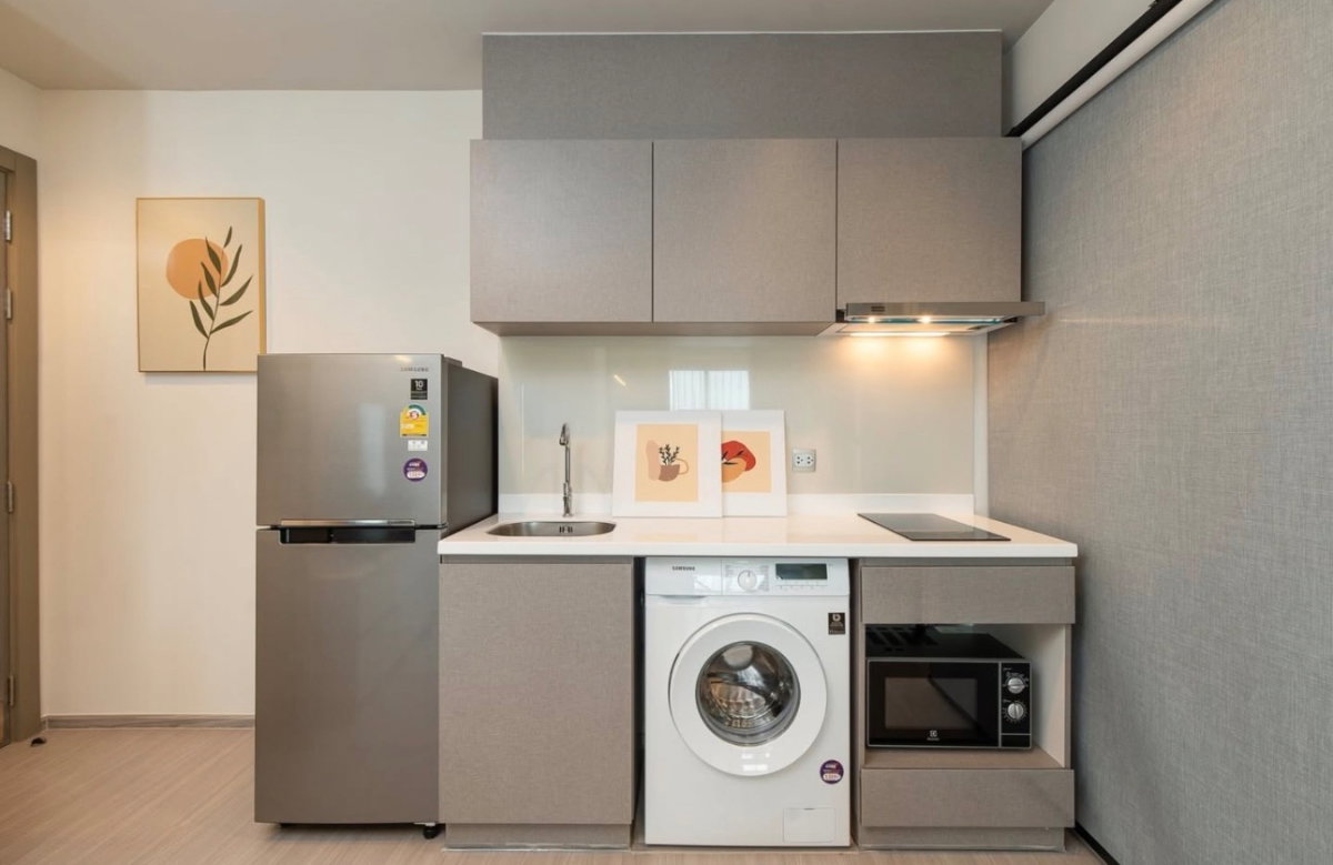 picture Life asoke rama9 ☎️2 bed 1 bath ‼️25k/month ‼️38 floor NOW AVAILABLE 🔆✅ - 16/18