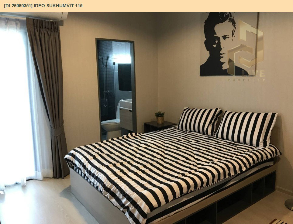 รูป DL26060351 ให้เช่าคอนโด ไอดีโอ สุขุมวิท 115 (IDEO Sukhumvit 115 ) ใกล้ BTS ปู่เจ้า พร้อมเข้าอยู่ โทรด่วน 0614453194 LineID @952jdxxk - รูปที่ 3/10