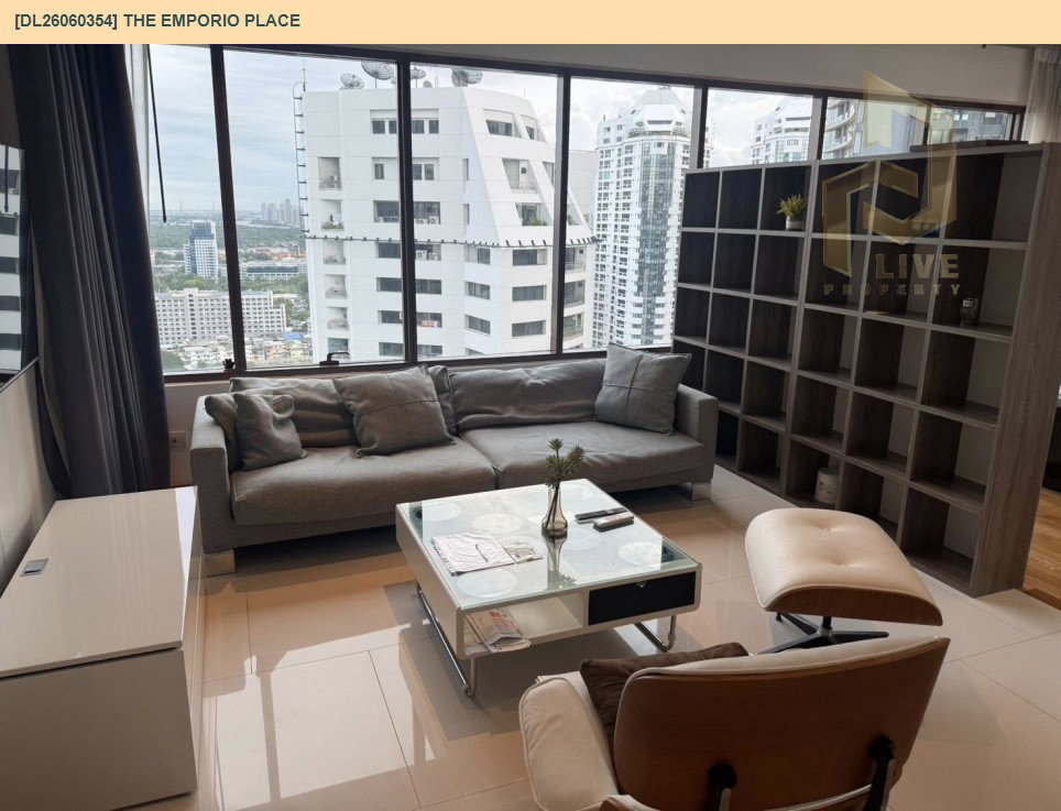 รูป DL26060354 ให้เช่าคอนโด ดิ เอ็มโพริโอ เพลส (The Emporio Place) ใกล้ BTS พร้อมพงษ์ พร้อมเข้าอยู่ โทรด่วน 0638692663 LineID @952jdxxk - รูปที่ 2/9