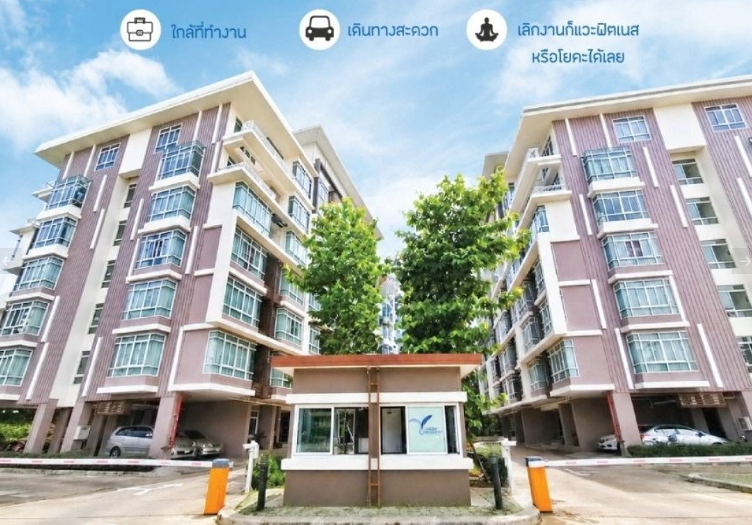 รูป คอนโดวีคอมมิวนิตี้เชียงใหม่ ใกล้ ม. พายัพ ห้องหัวมุม 35 ตารางเมตรชั้น 3 - รูปที่ 7/8