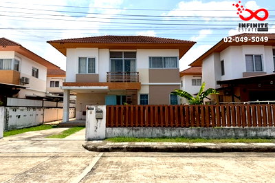 บ้านเดี่ยว เขตบางขุนเทียน : ขายบ้านเดี่ยว 2 ชั้น หมู่บ้านพรอเมนาด โฮม ธนบุรี อนามัยงามเจริญ 11 พระราม 2 พร้อมส่วนกลางครบ
