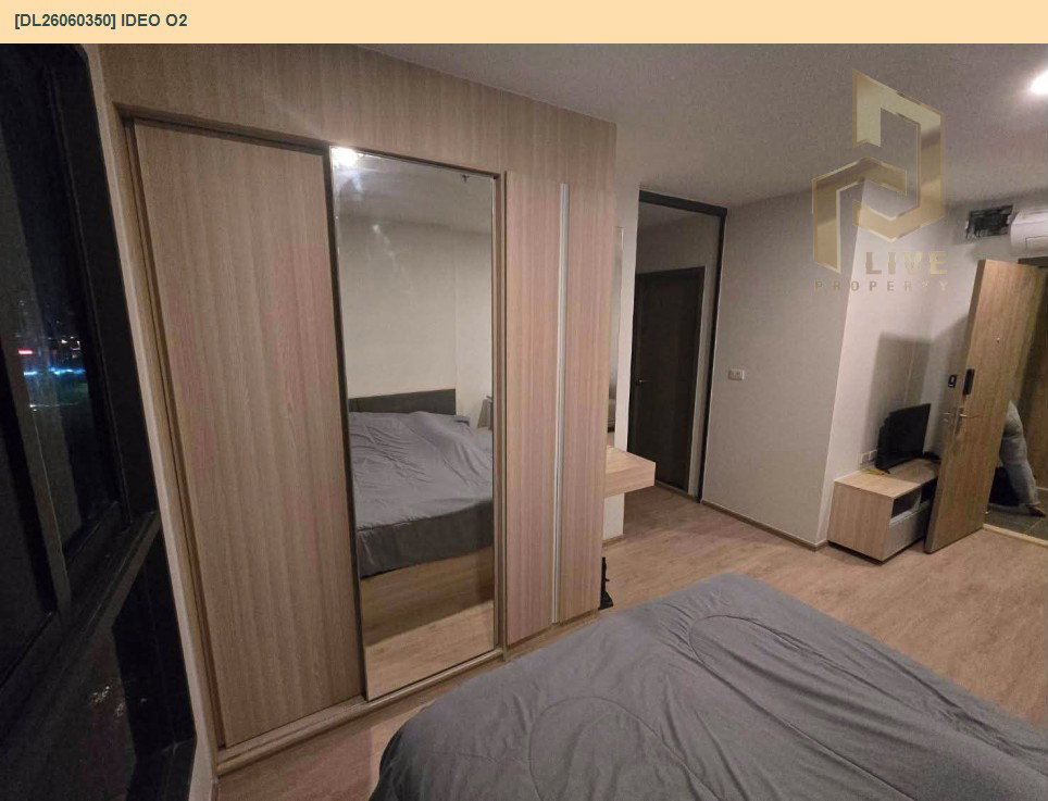 รูป DL26060350 ให้เช่าคอนโด ไอดีโอ โอทู (IDEO O2) ใกล้ BTS บางนา พร้อมเข้าอยู่ โทรด่วน 0614453194 LineID @952jdxxk - รูปที่ 3/8