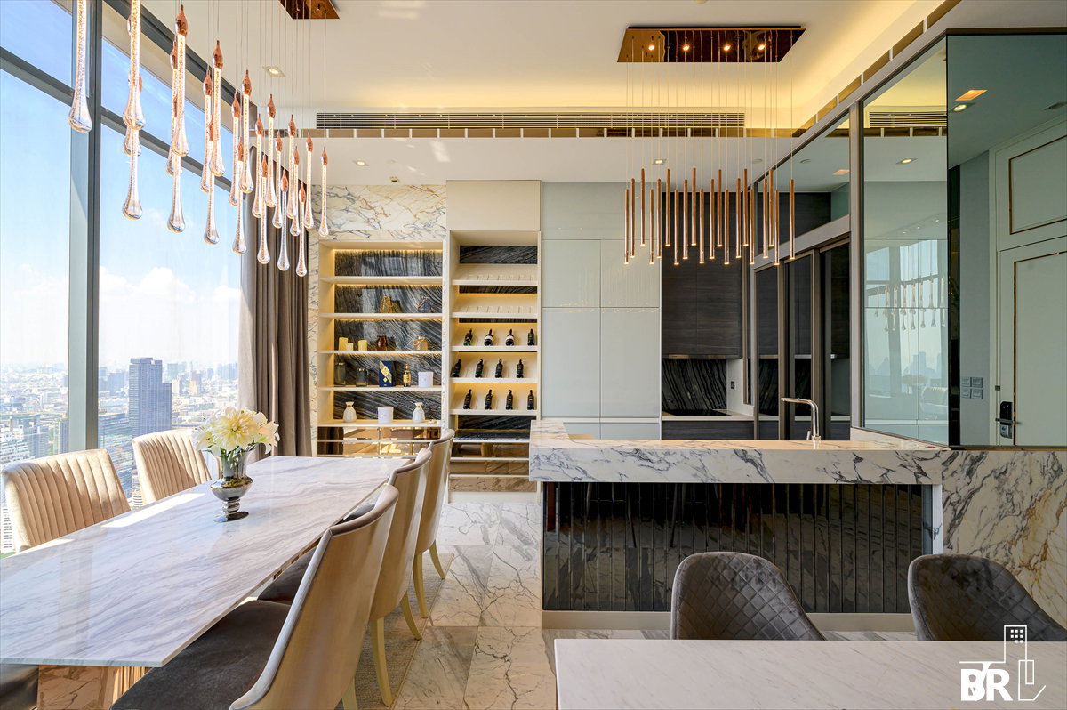 picture Rental Condo ðïļ The Esse Asoke, 2BR 157 sqm, 150K ð Stunning Unit, Panoramic View, near MRT Sukhumvit - 7/11