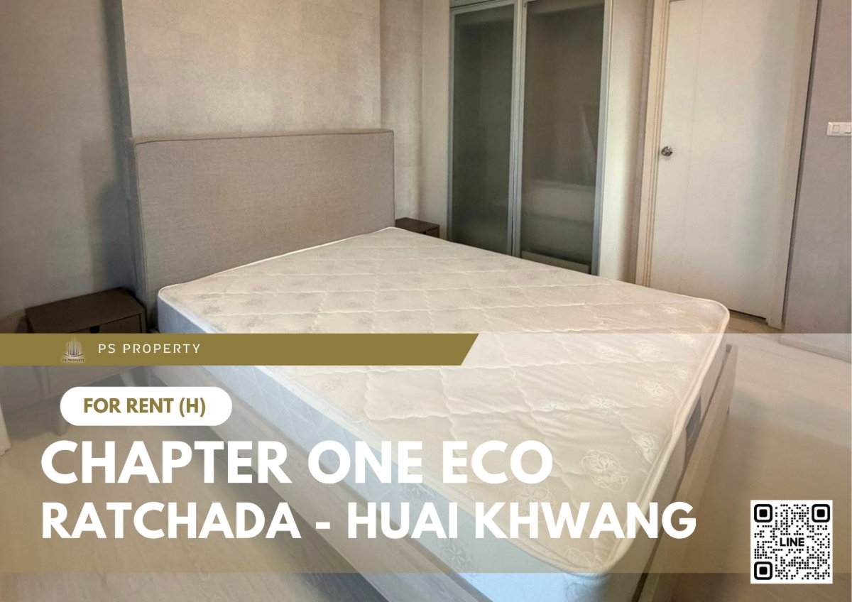 รูป ให้เช่า ✨ Chapter One Eco Ratchada - Huai Khwang ✨ เฟอร์นิเจอร์ และ เครื่องใช้ไฟฟ้าครบ ใกล้ MRT ห้วยขวาง - รูปที่ 1/11