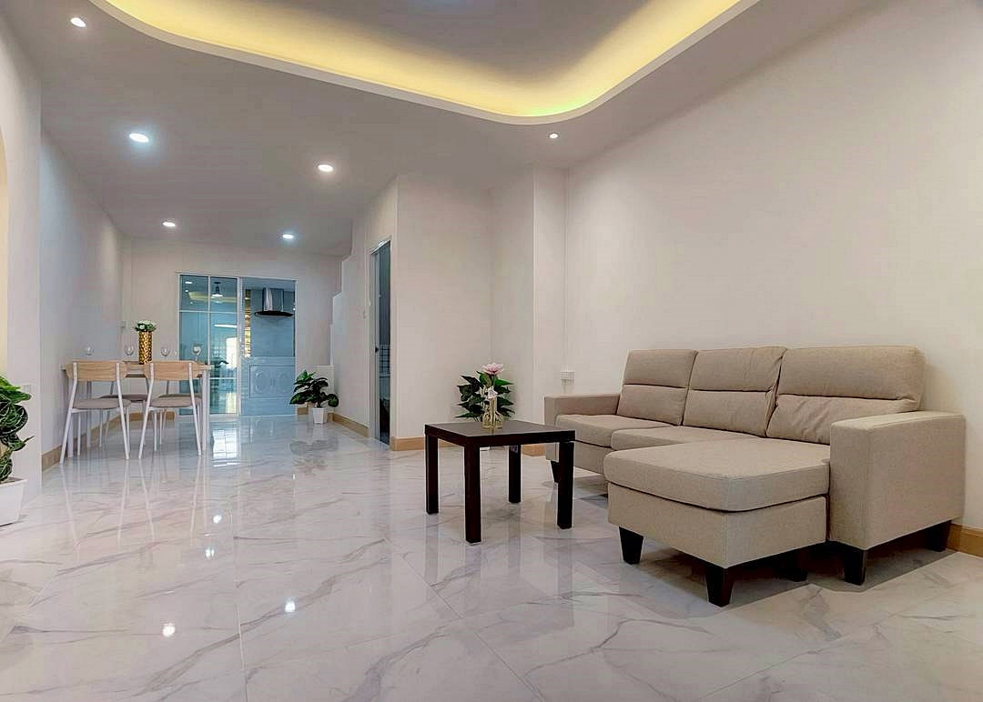 รูป บ้านสวย หลังริม มีเทอเรซหน้าบ้าน #หมู่บ้านร่มเงาไม้ บางบัวทอง ถนนวัดลาดปลาดุก - รูปที่ 6/25
