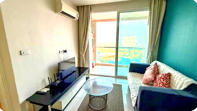 คอนโดให้เช่า : Grande Caribbean Pattaya Condo for Rent City and Pool View