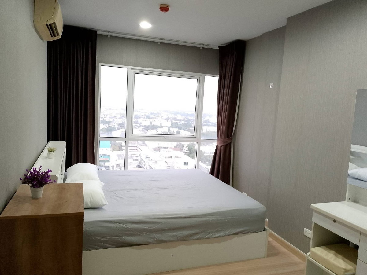 รูป (TT240)เช่าคอนโด Bangkok Horizon Ratchada-Thapra(แบงค์คอก ฮอไรซอน รัชดา-ท่าพระ)ชั้น18 32ตร.ม 1นอน 1ห้องน้ำ จอดรถและมอเตอร์ไซค์ได้ 1 คัน ใกล้BTSตลาดพลู - รูปที่ 1/15
