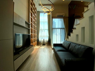 Condos for rent : For rent condo IDEO SATHORN - WONGWIAN YAI Building 1, Floor 27,Duplex, Room size 37.00 sqm